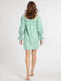 Gabriette Dress in Pistachio Eyelet