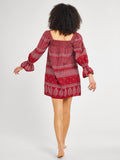 Gabriette Dress in Raspberry Mosaic