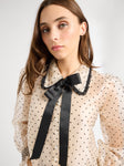 Greta Top in Organza Dot