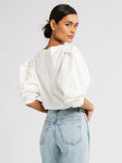 Lila Top in White