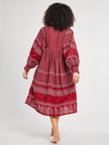 Michelle Dress in Raspberry Mosaic