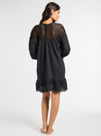 Mirella Crochet Dress in Black