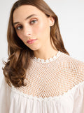 Mirella Crochet Dress in White