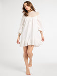 Mirella Crochet Dress in White