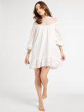 Mirella Crochet Dress in White