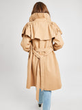 Renata Trench in Almond