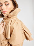 Renata Trench in Almond