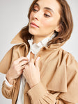 Renata Trench in Almond