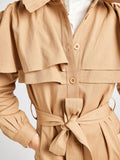 Renata Trench in Almond