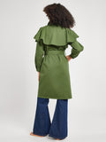 Renata Trench in Olive