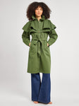 Renata Trench in Olive