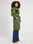 Renata Trench in Olive