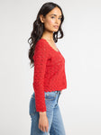 Rosie Cardigan in Cherry