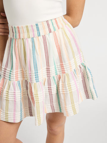 Rowan Skirt in Mallorca Stripe