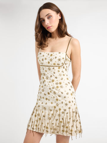 Sabrina Dress in Champagne