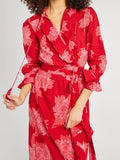 Simone Dress in Crimson Floral