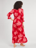 Simone Dress in Crimson Floral