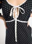 Suki Dress in Black & White Dot