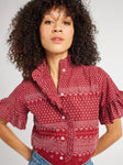 Vanessa Top in Raspberry Mosaic