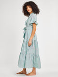 Victoria Dress in Seaglass Stripe